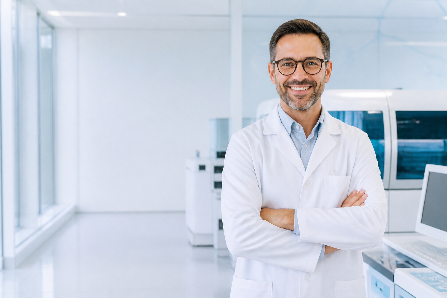 Doctor in a modern healthcare clinic